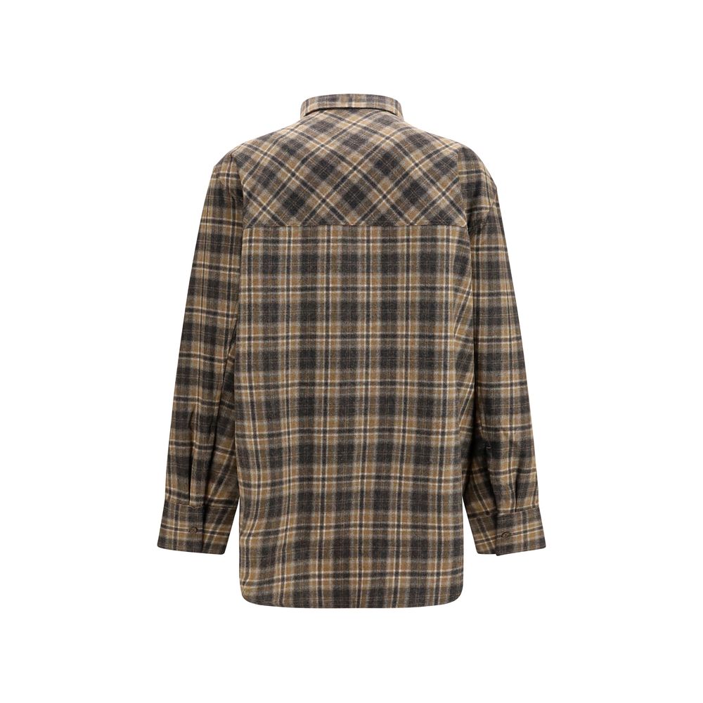 Multicolor Wool Oves Aries Pattern Shirt