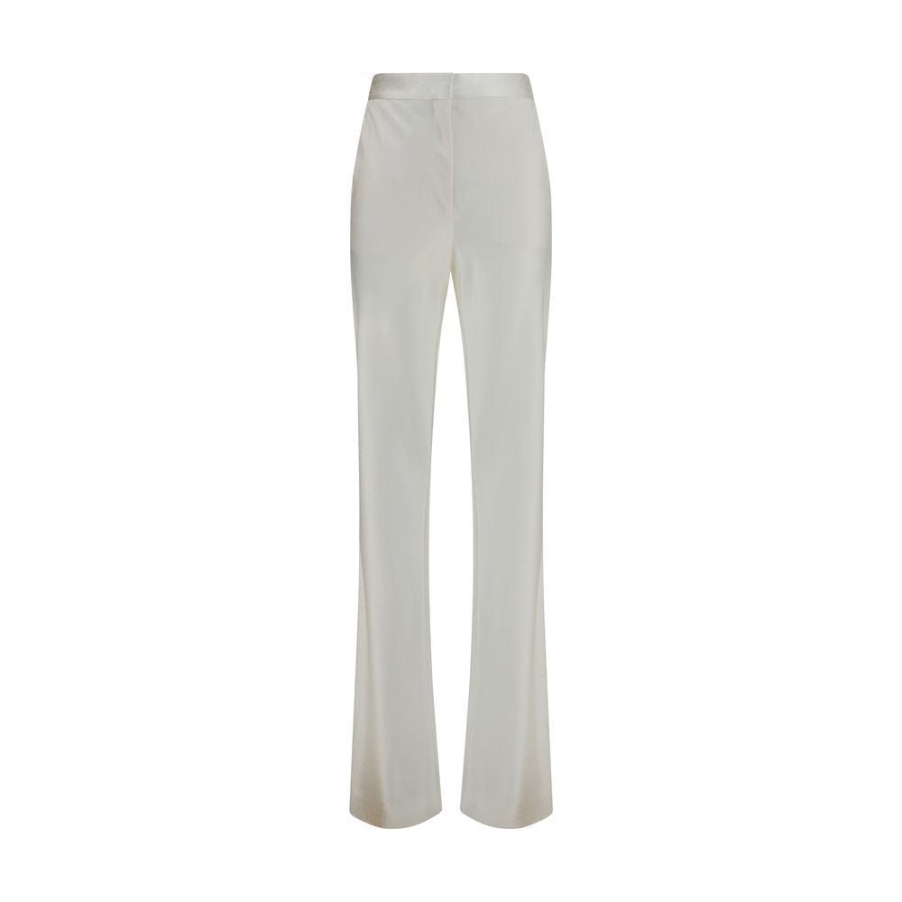 Beige Viscose Dress Pants