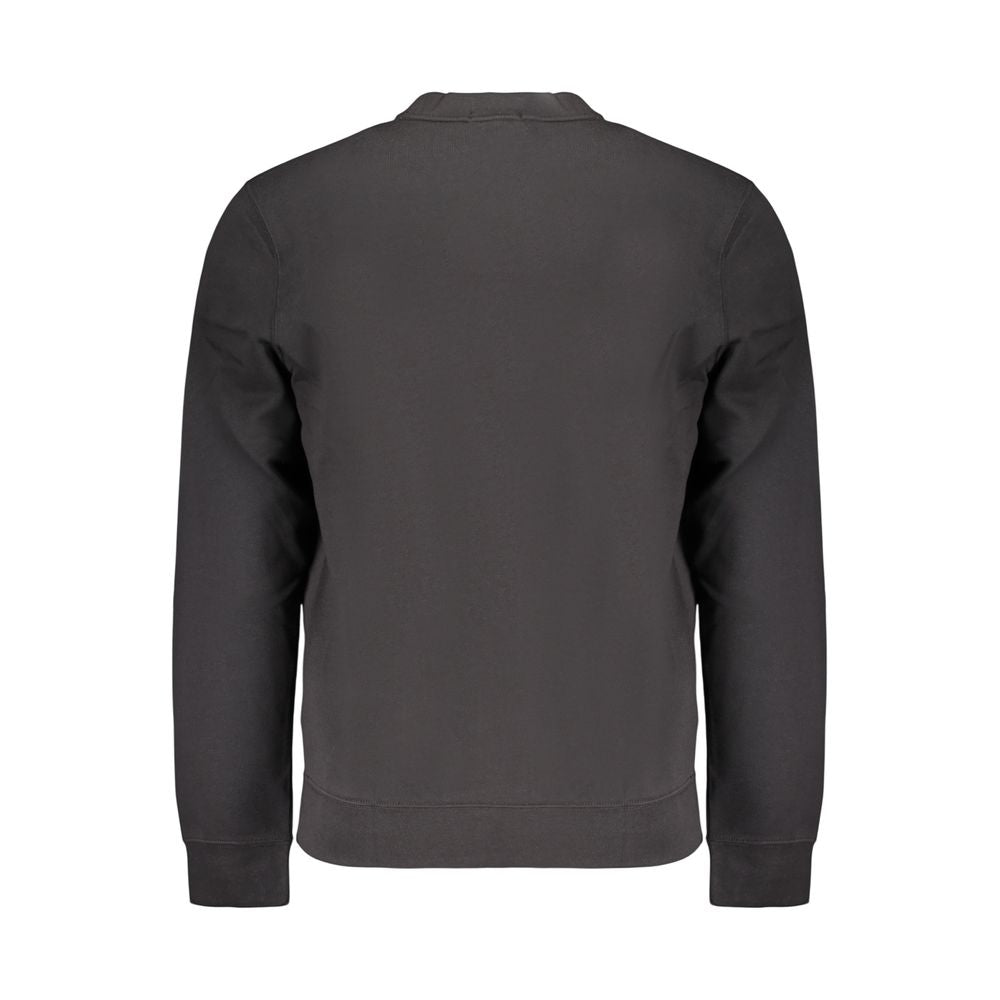 Black Cotton Mens Sweatshirt