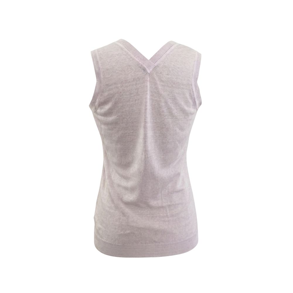 Pink Linen Women Tank