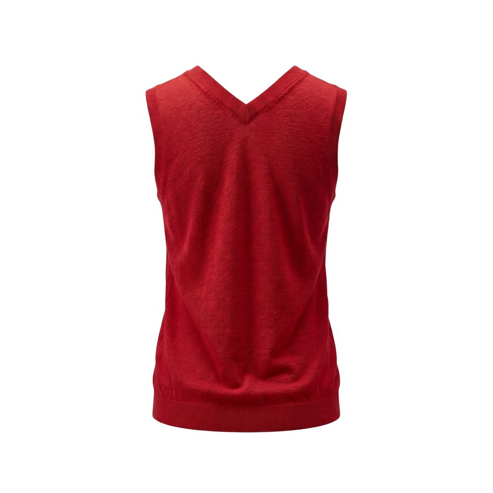 Red Linen Women Tank