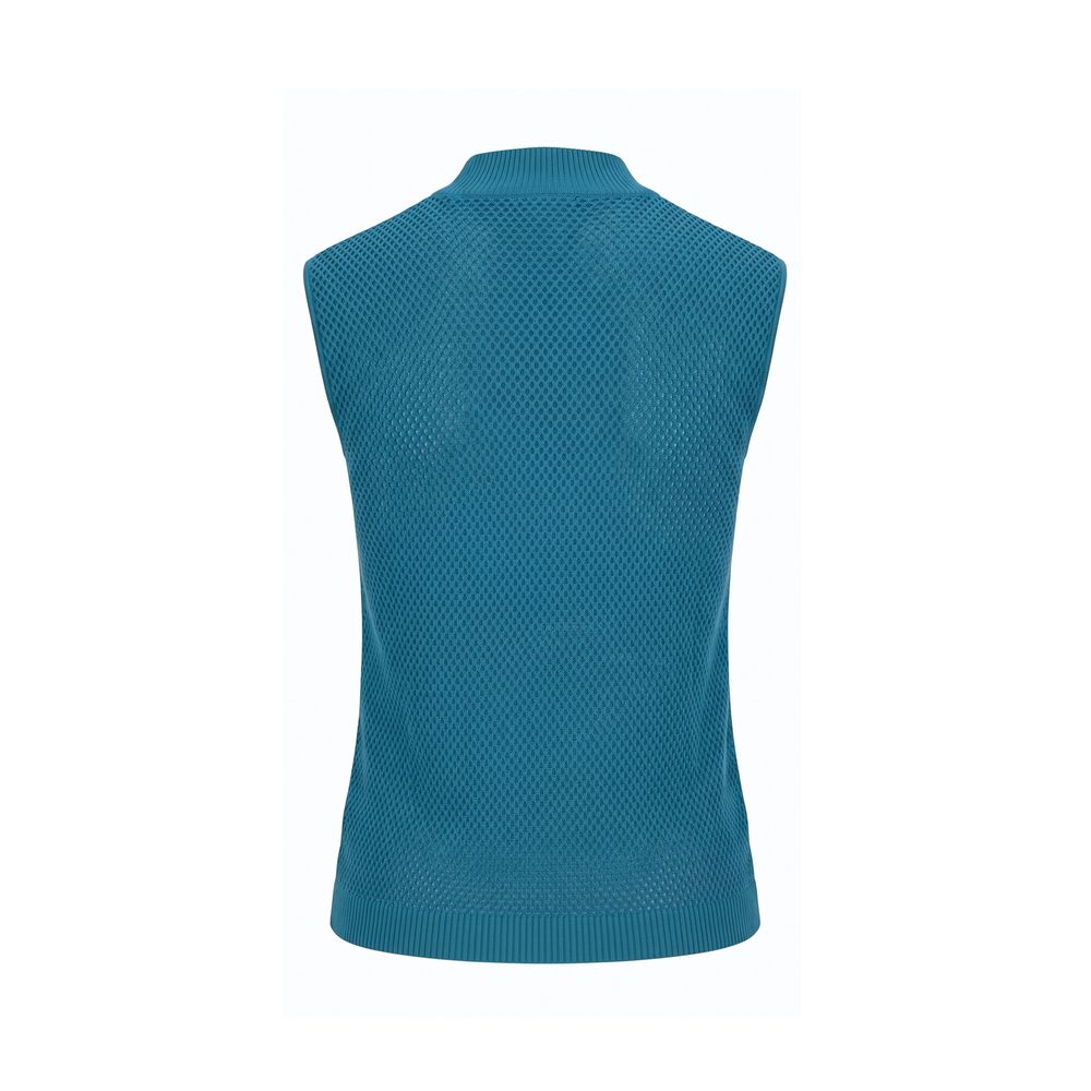 Blue Silk Women Sweater
