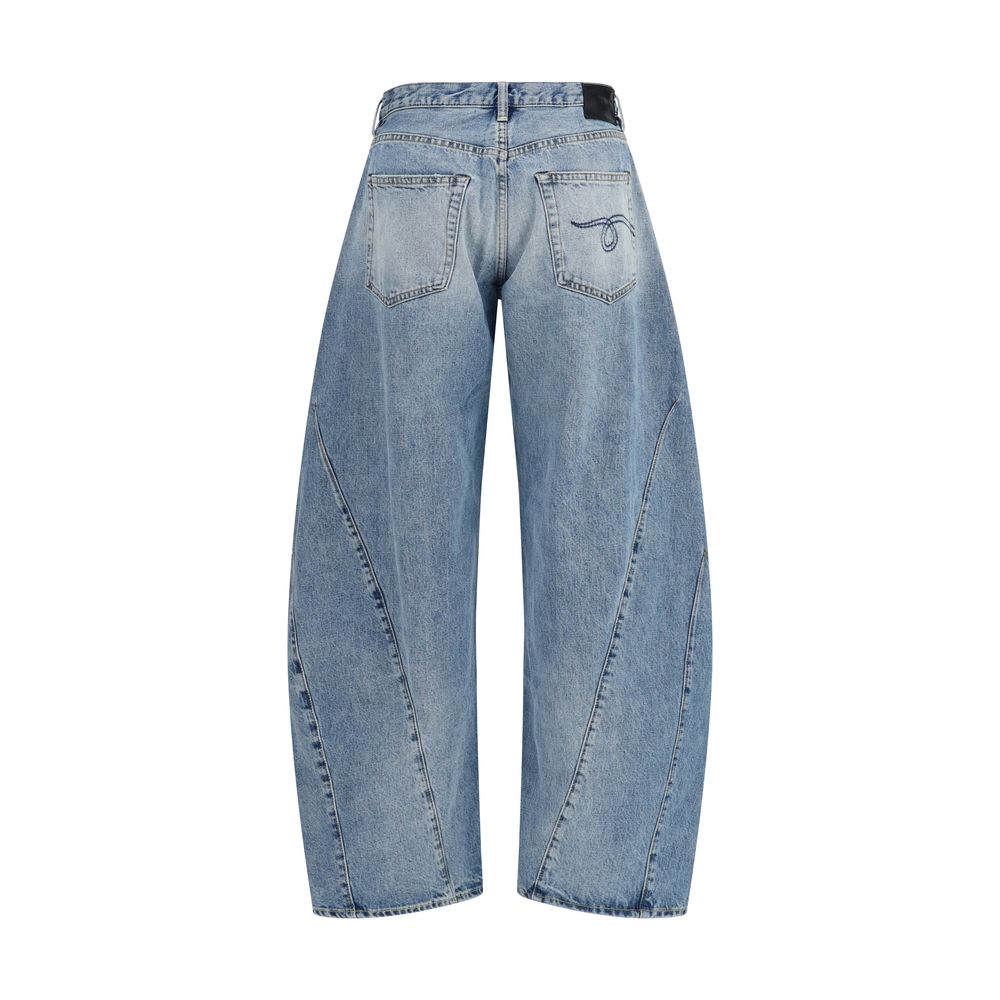 Blue Cotton Jeans Denim