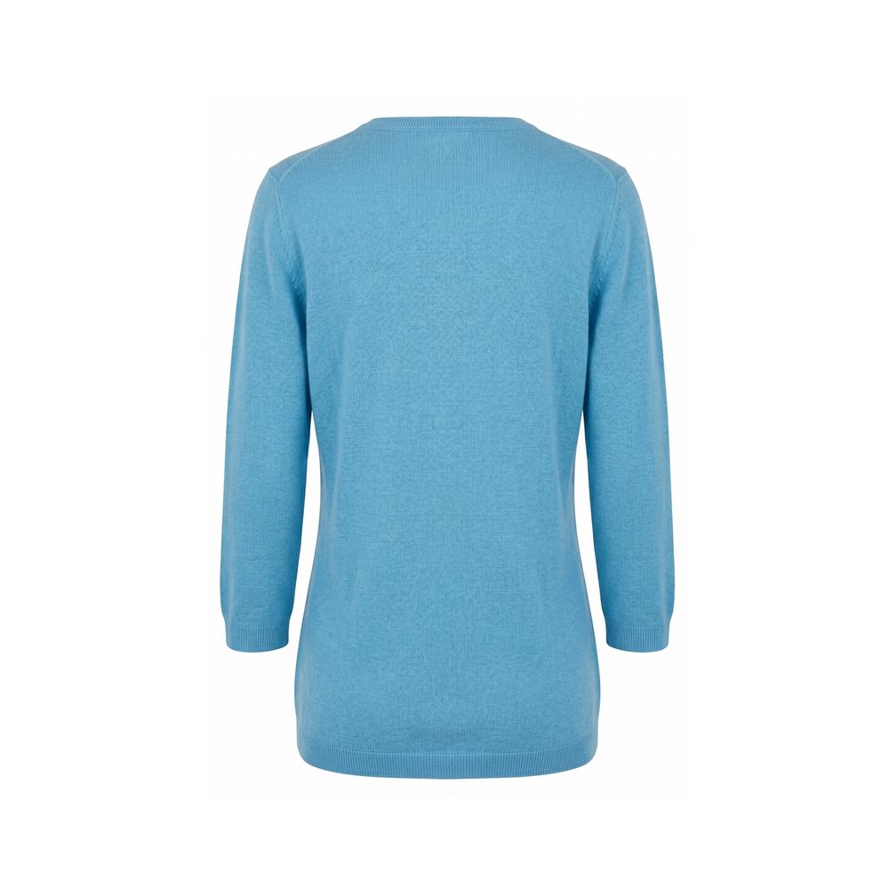 Blue Silk Women Sweater