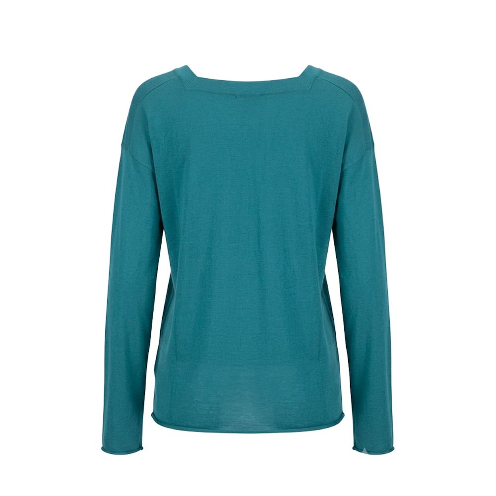 Blue Cotton Women's Sweater
