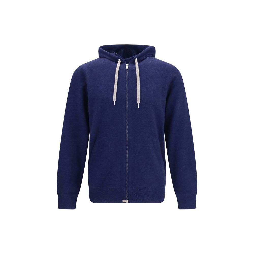 Blue Cashmere Sweatshirt
