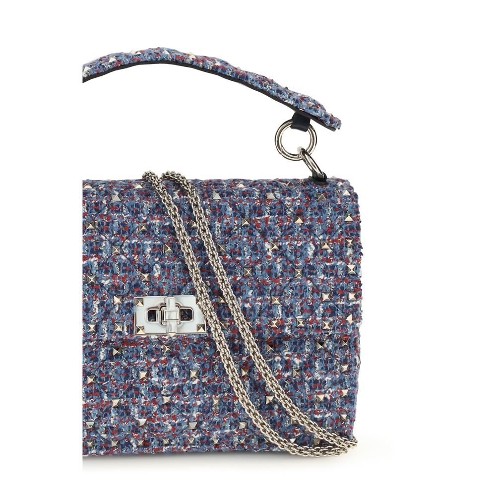Blue Fabric Handbag