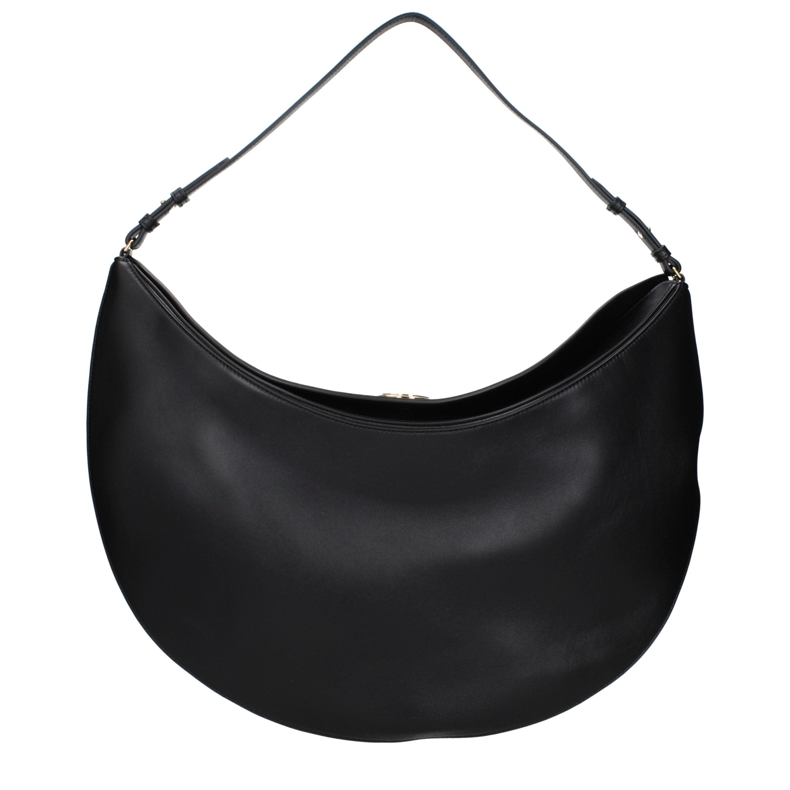 Black Leather Shoulder Bag