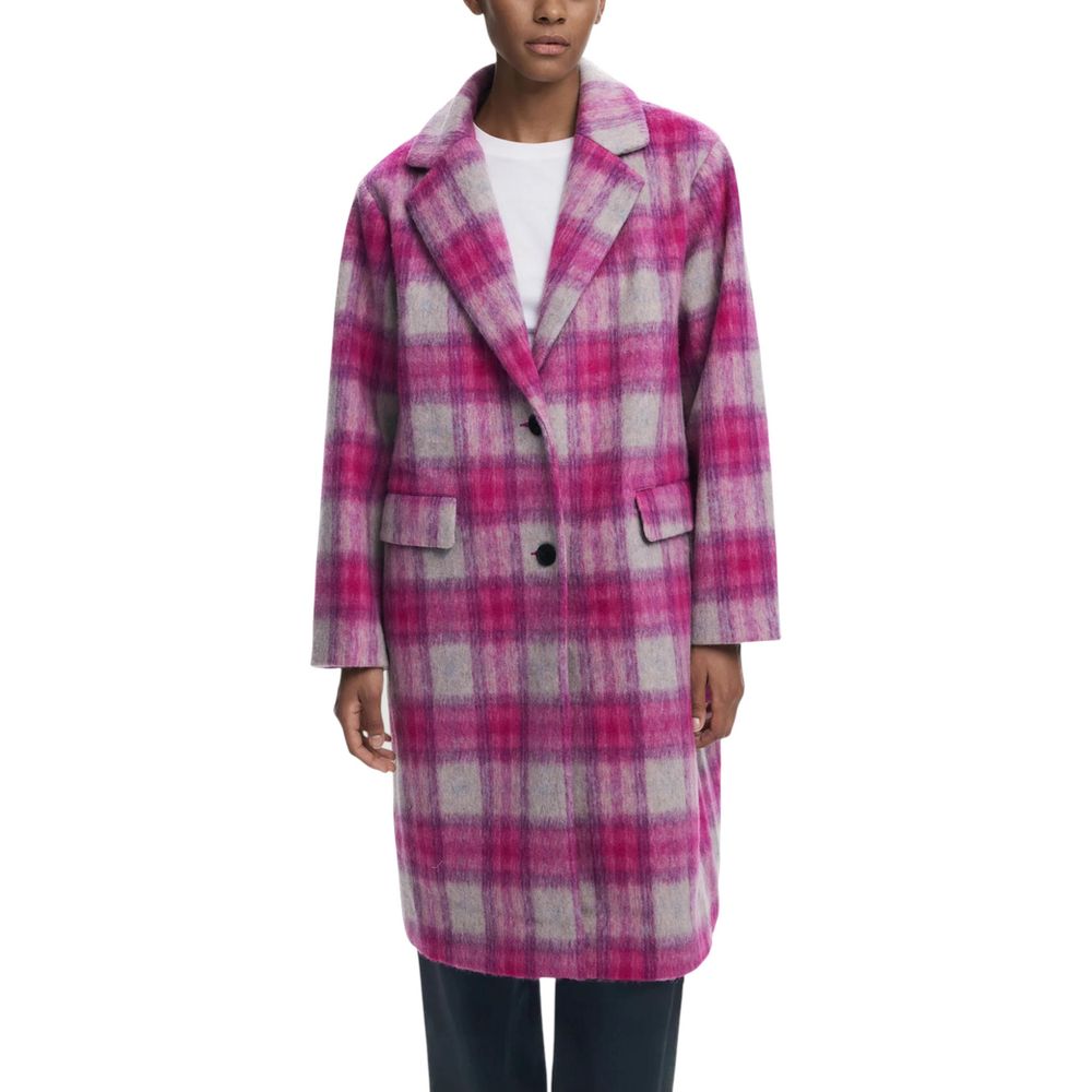 Multicolor Polyester Coat