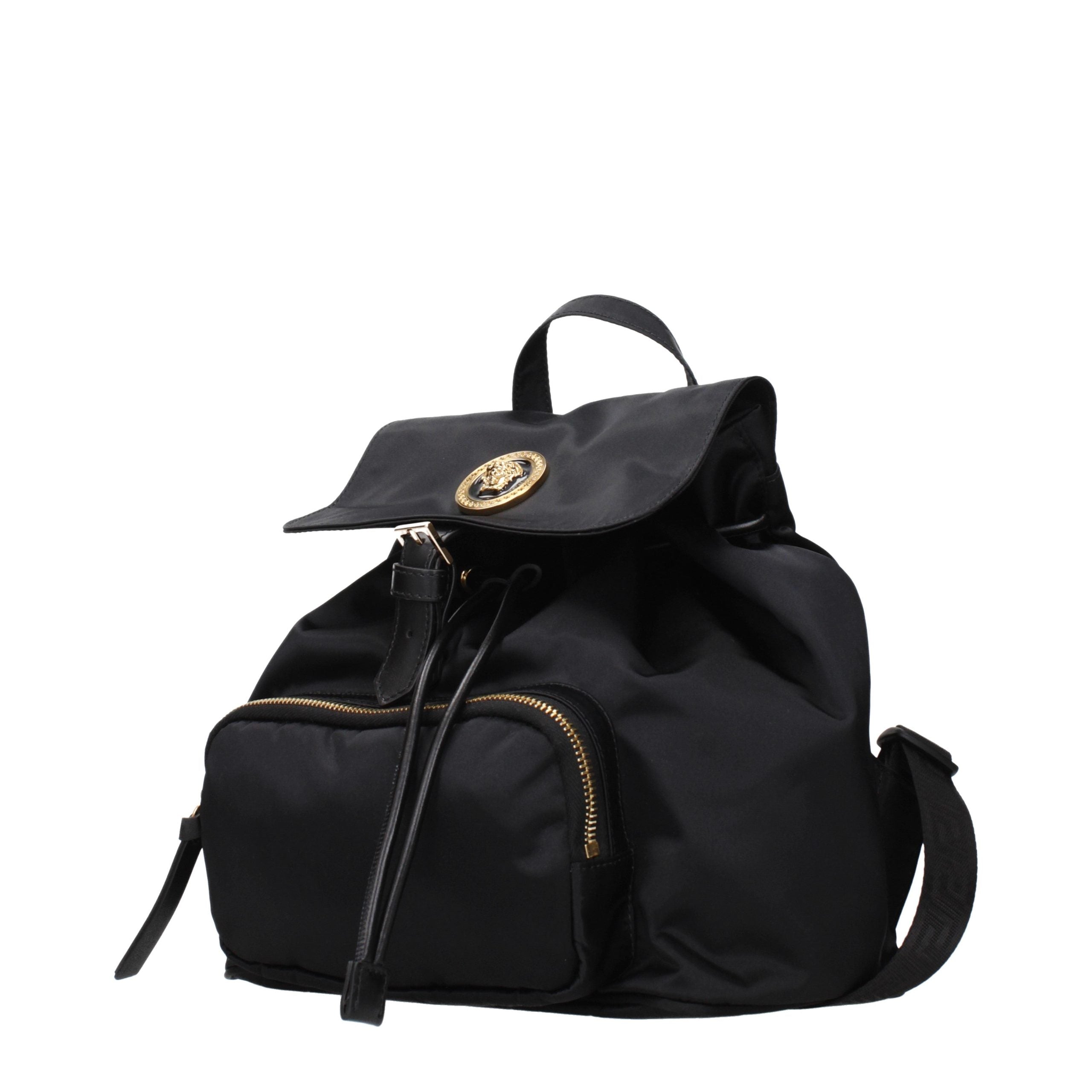 Black Fabric Backpack