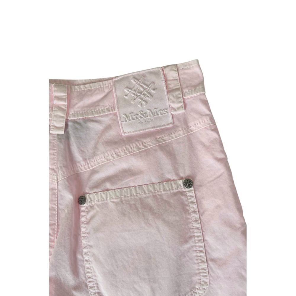 Pink Cotton Women Shorts