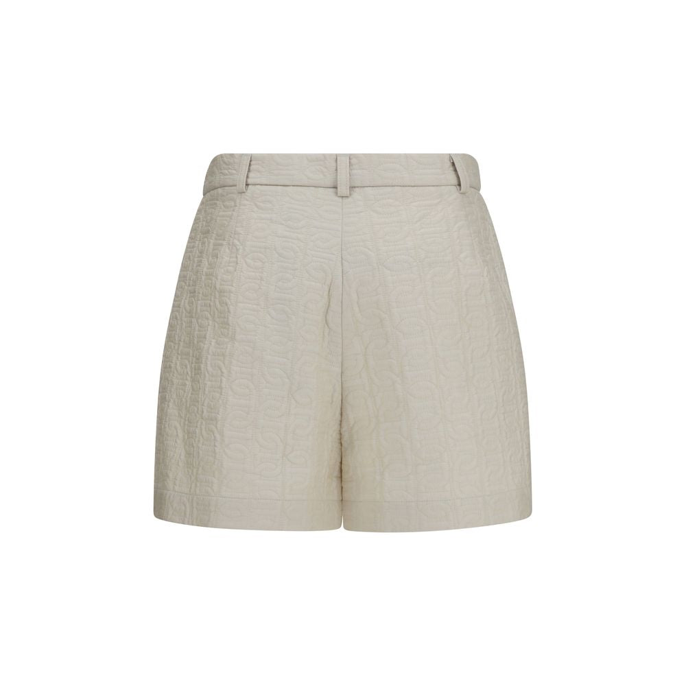 Beige Polyamide Bermuda Shorts