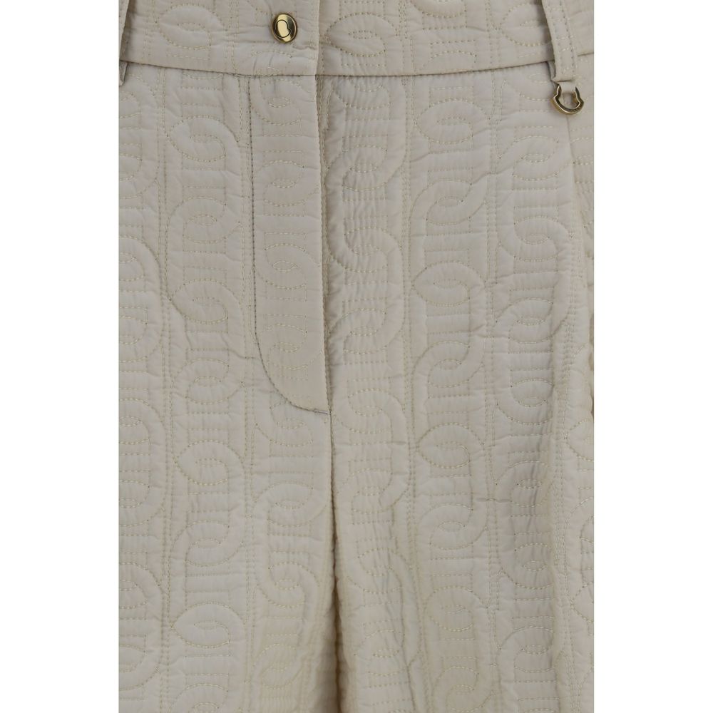 Beige Polyamide Bermuda Shorts