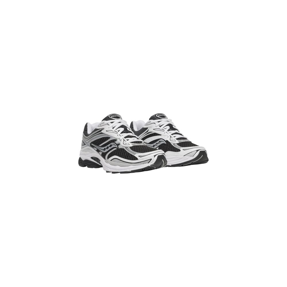 Black And White Synthetic Athletic Sneakers