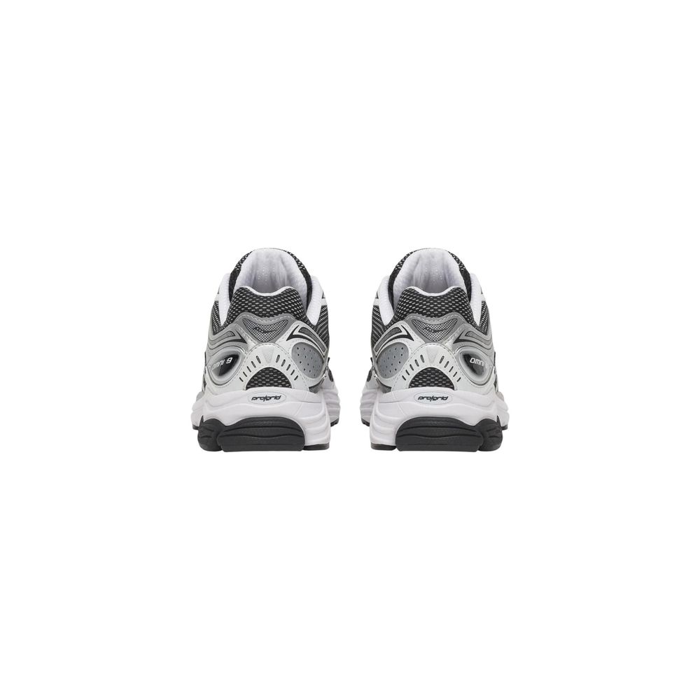 Black And White Synthetic Athletic Sneakers