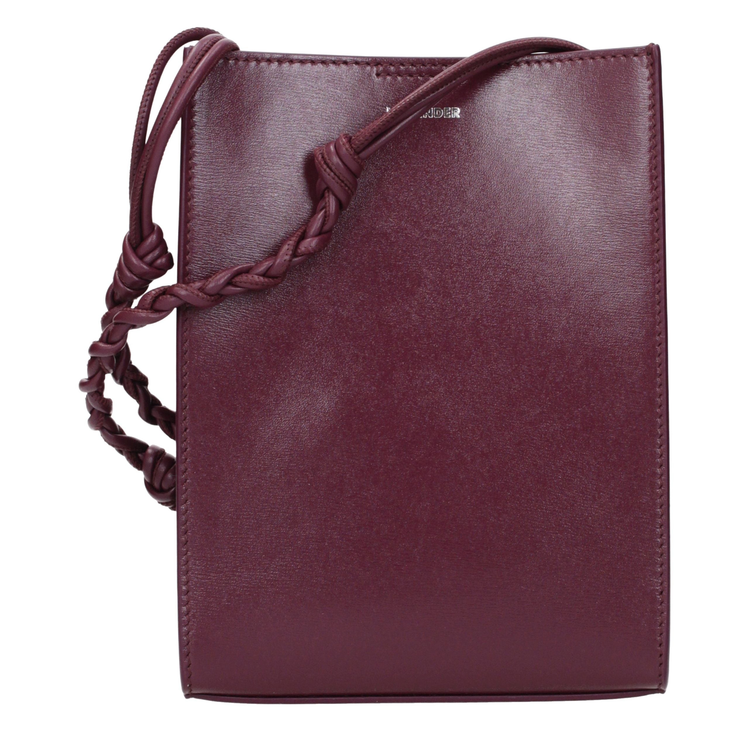 Purple Leather Crossbody Bag