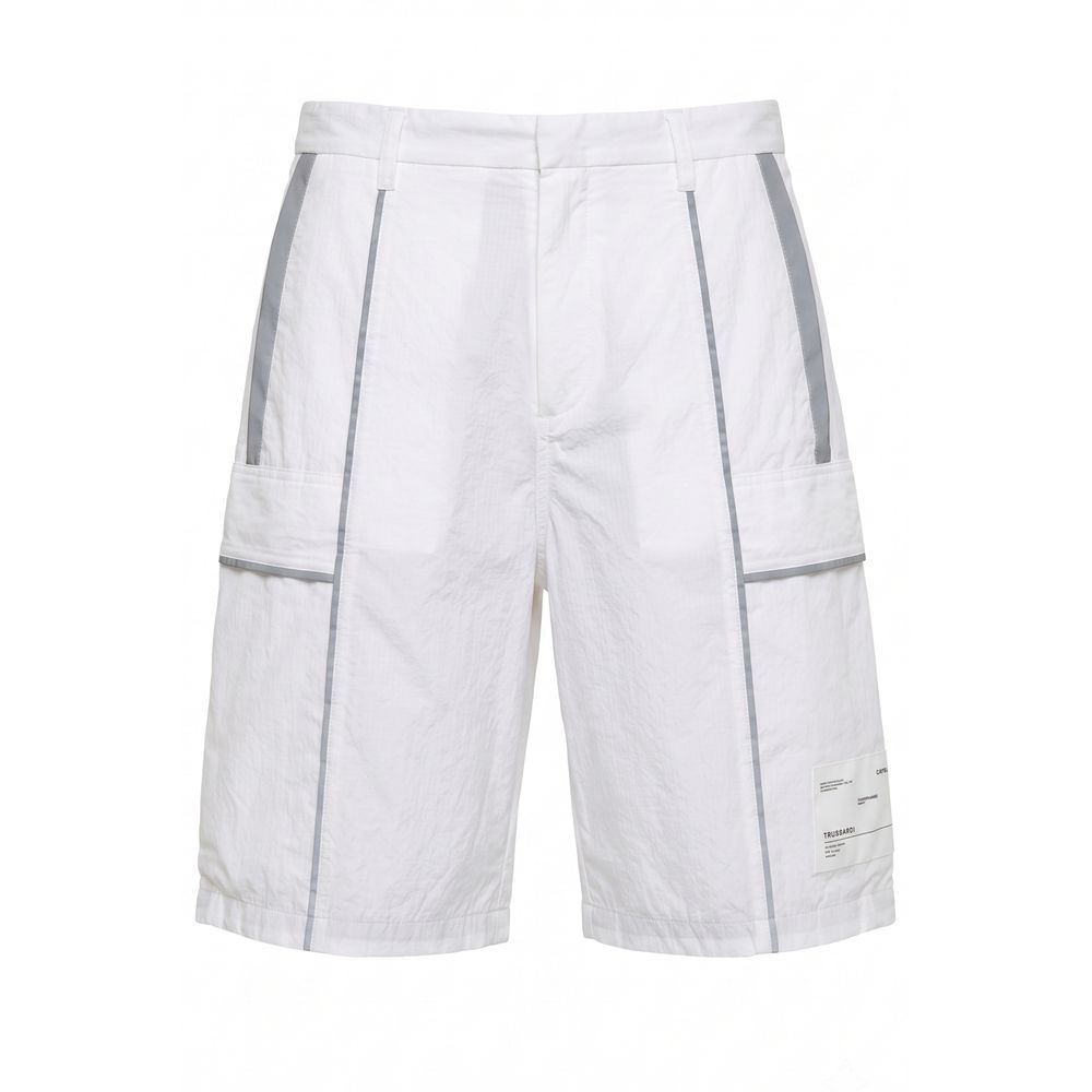 White Polyamide Men Shorts