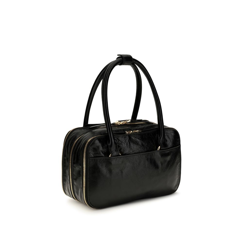 Black Calf Leather Bos Taurus Handbag