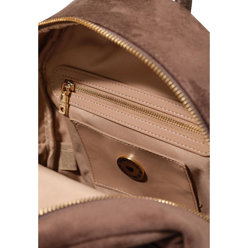 Brown Polyester Backpack