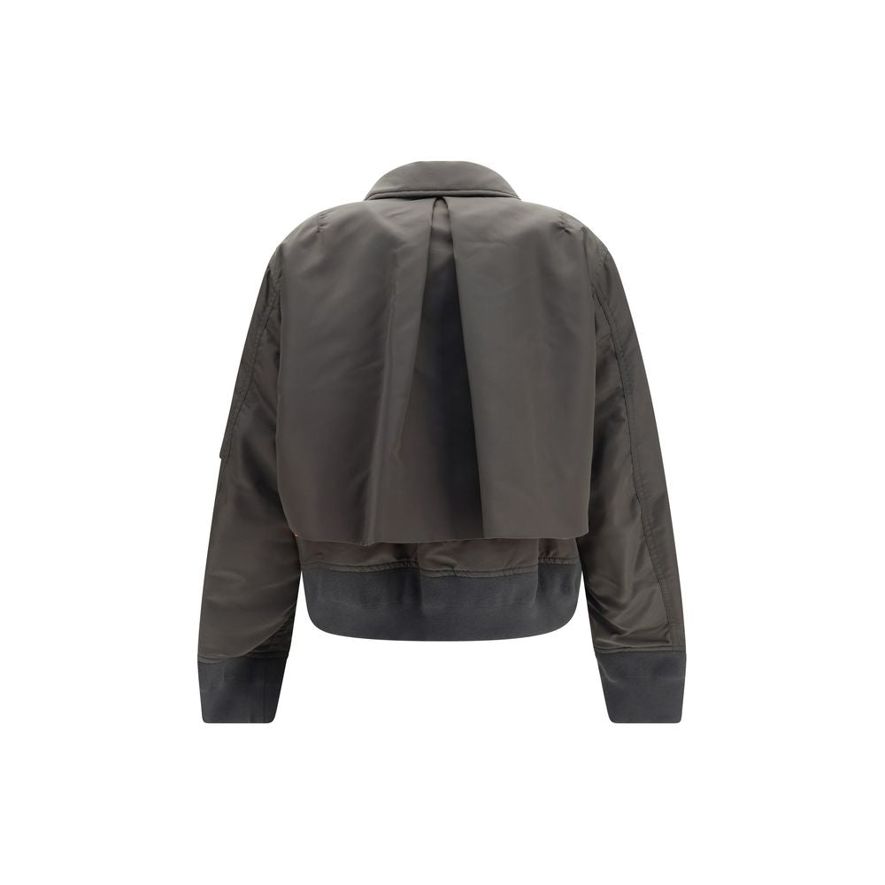 Bicolor Nylon Bomber