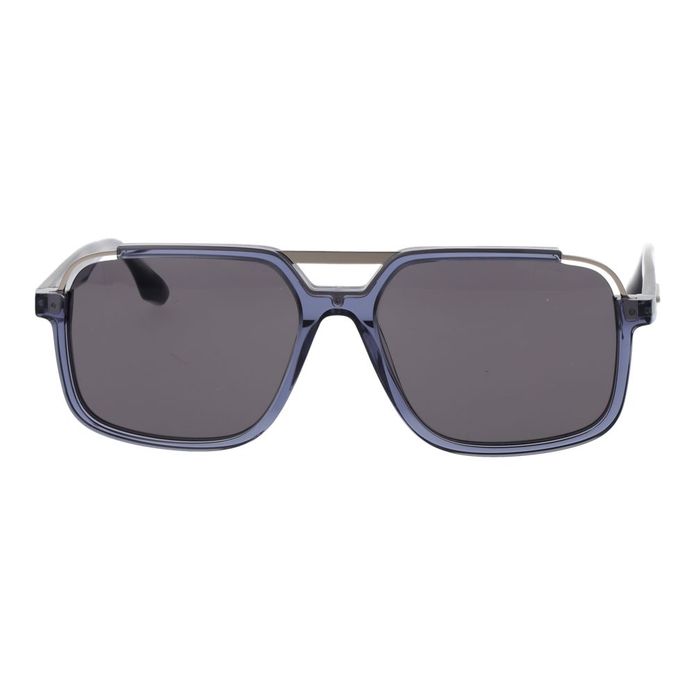 Blue Acetate & Stainless Steel Sunglasses