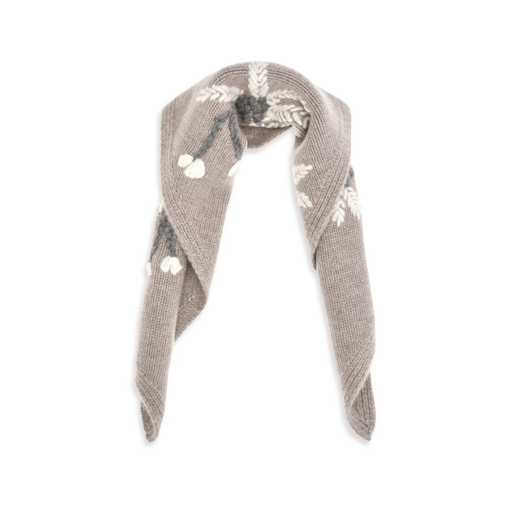 Beige Wool Oves Aries Scarf