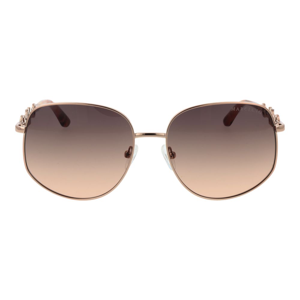 Rose Gold Metal Sunglasses