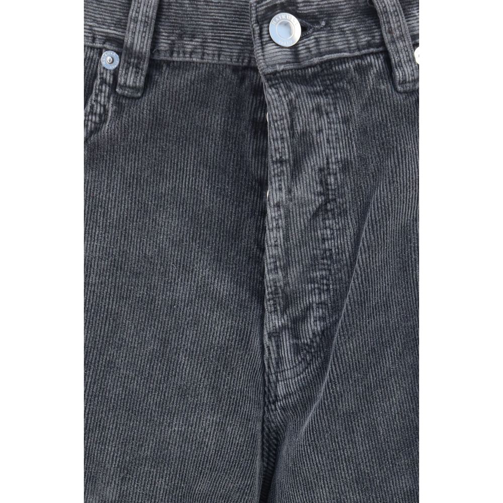 Gray Cotton Jeans Denim