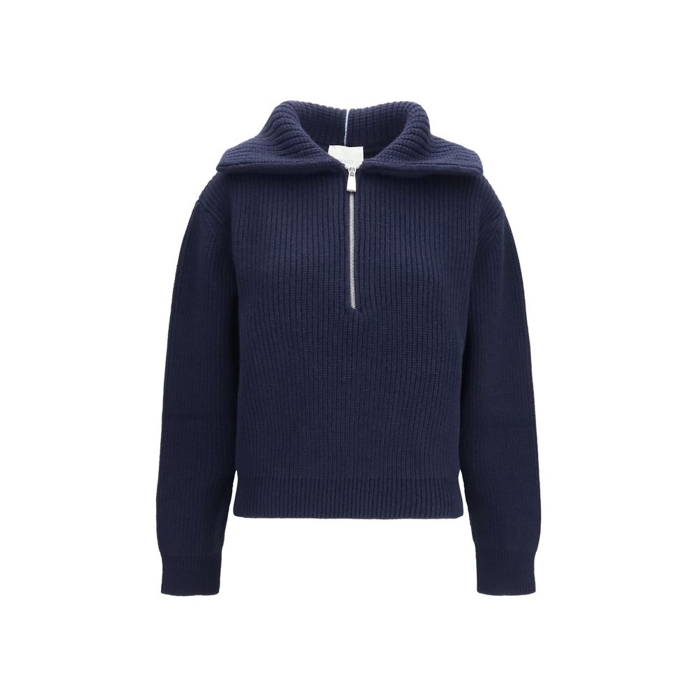 Blue Cashmere Polo Shirt