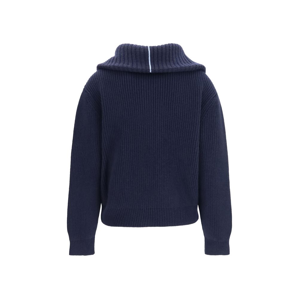 Blue Cashmere Polo Shirt