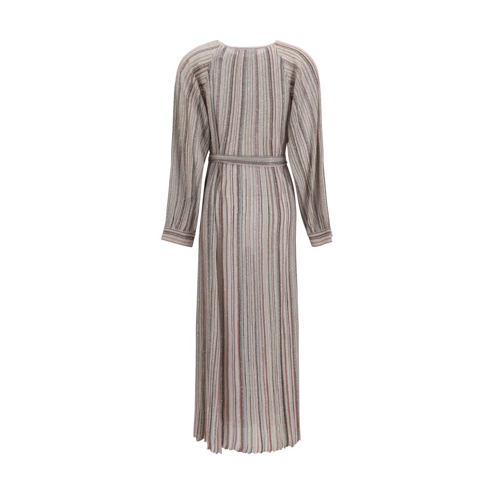 Multicolor Viscose Long Dress