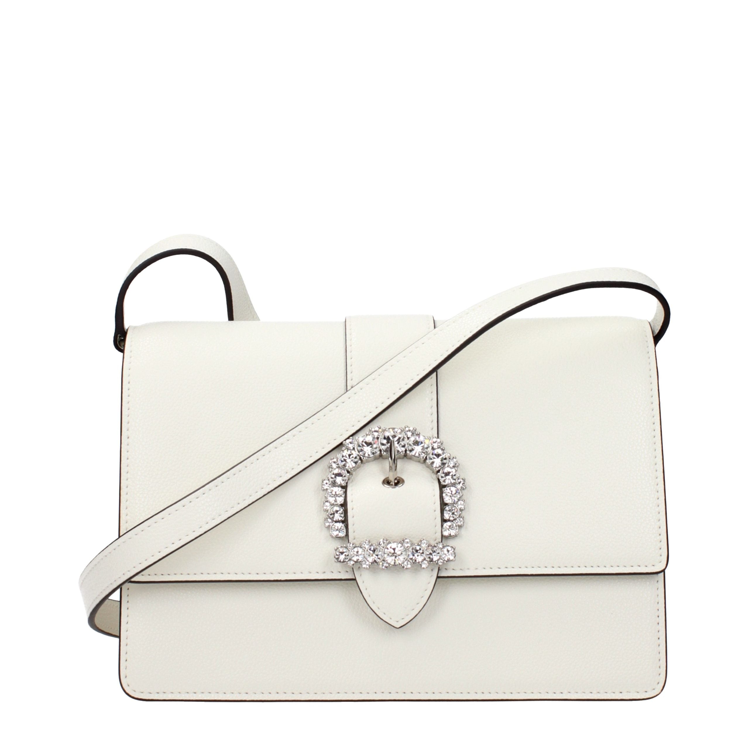 White Leather Crossbody Bag