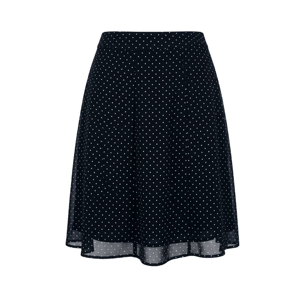 Black Viscose Women Skirt