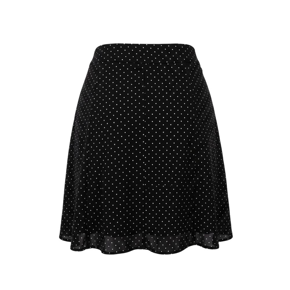 Black Viscose Women Skirt