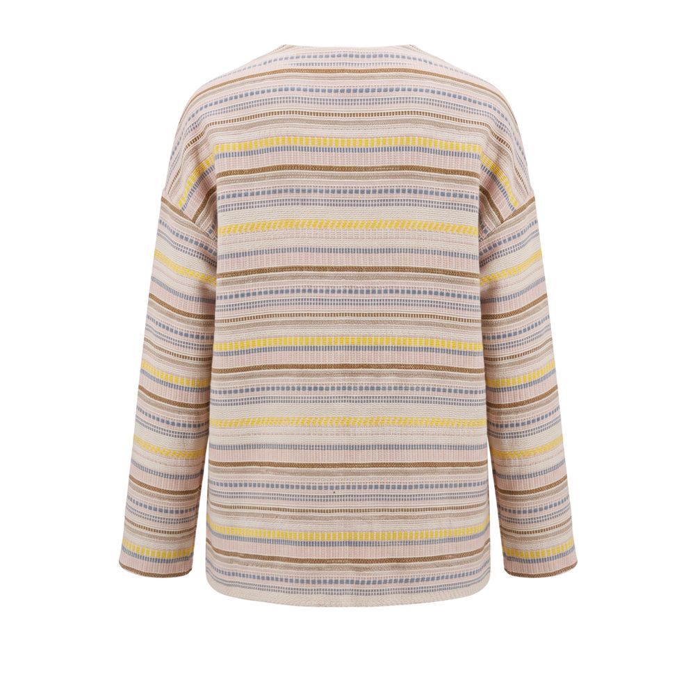 Beige Cotton Women's Jacket