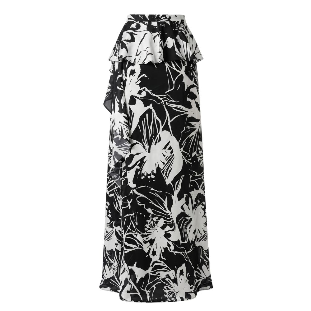 Black Polyester Women Skirt