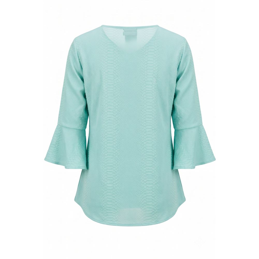 Light Blue Cotton Women Shirt