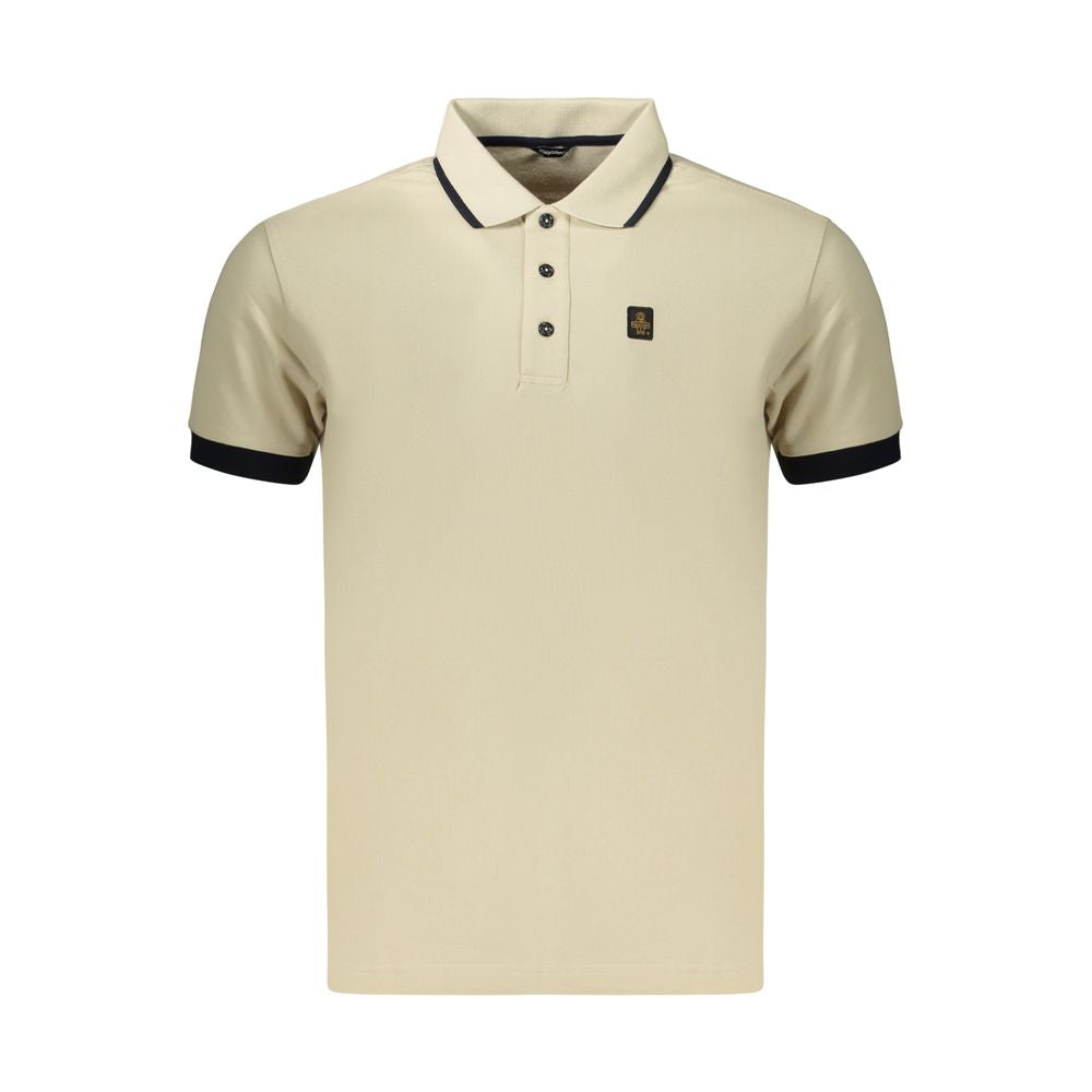 Beige Cotton Men's Polo