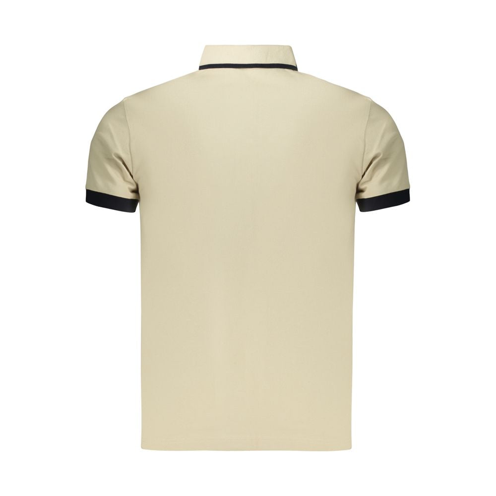 Beige Cotton Men's Polo