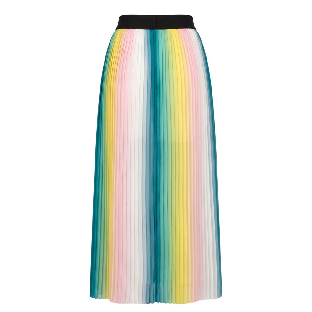 Pink Polyester Women Skirt