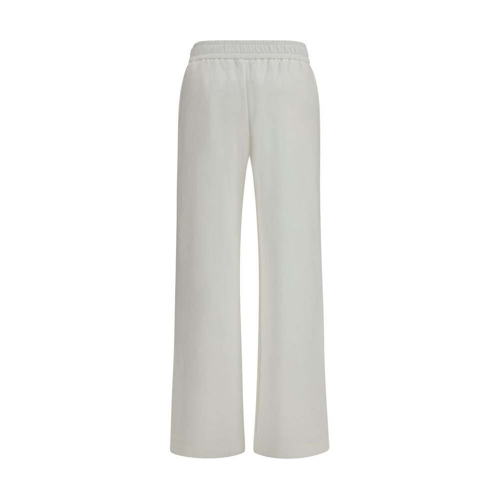 White Cotton Casual Pants