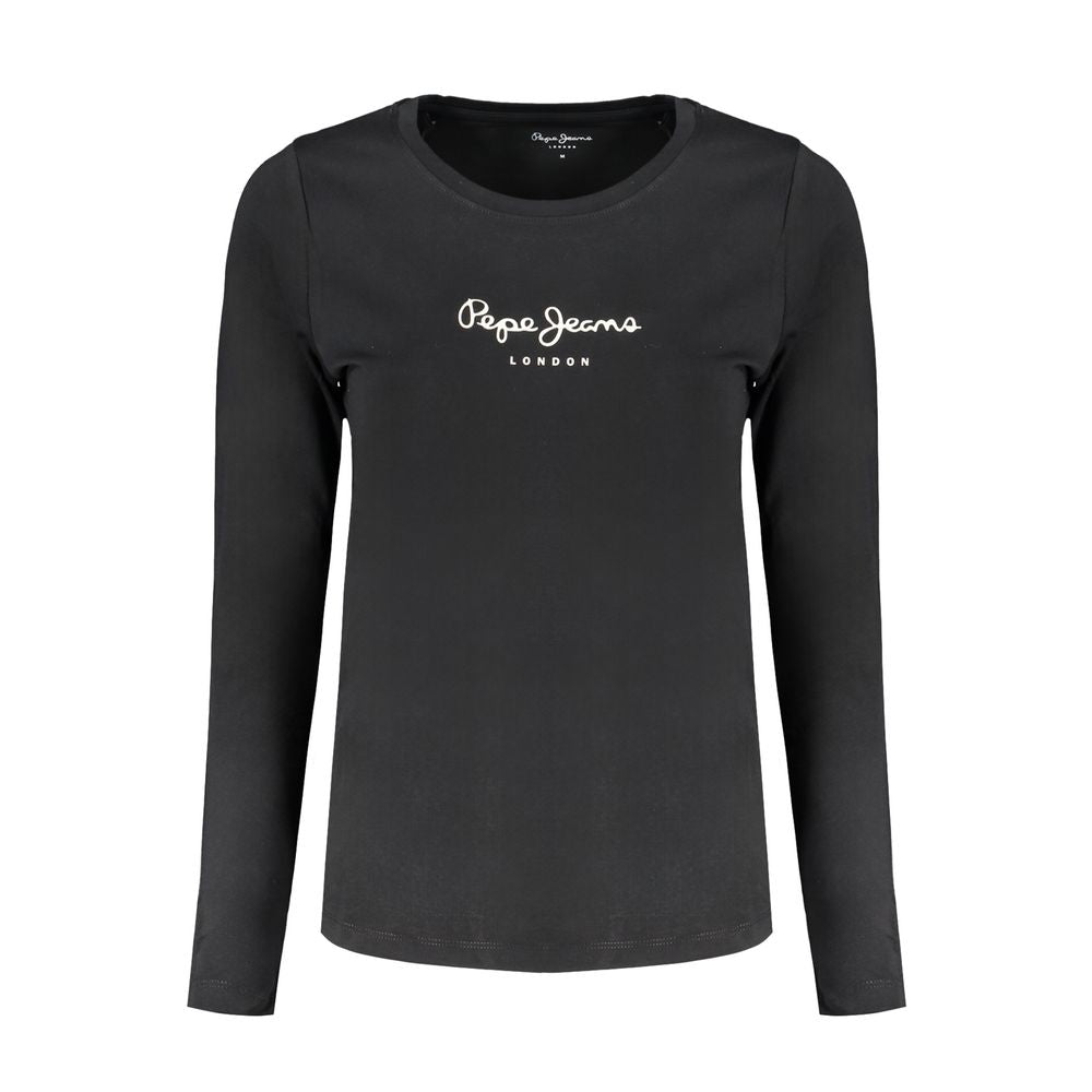Black Cotton Women's T-Shirt