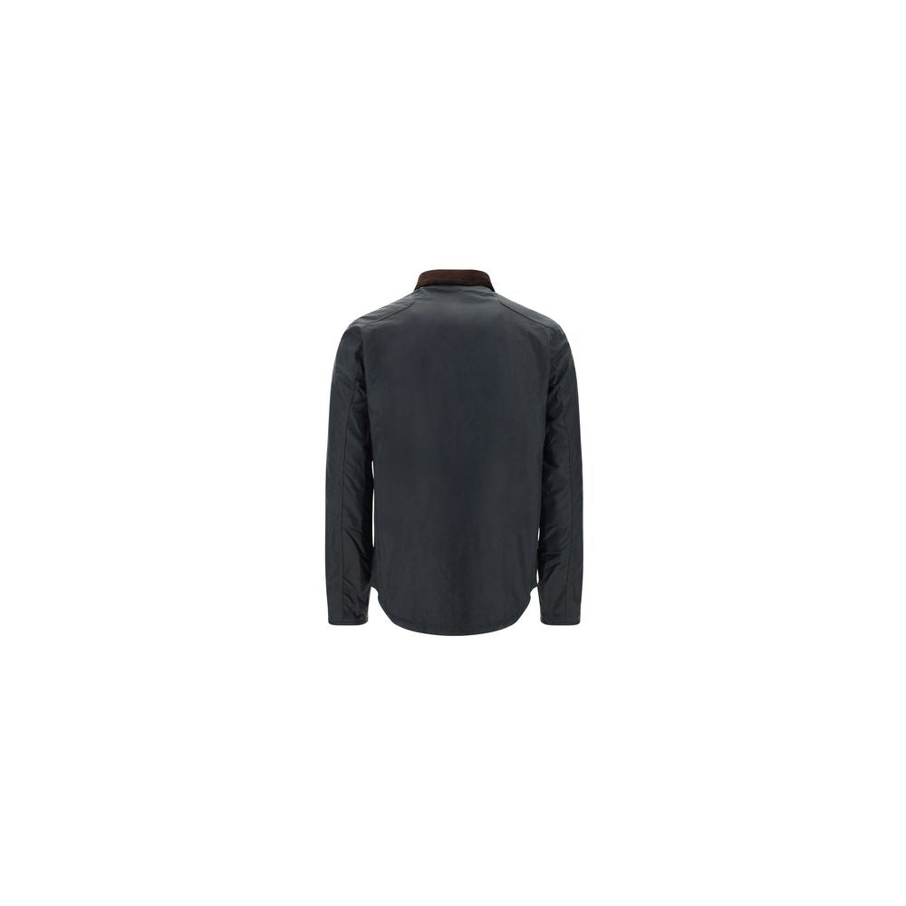 Black Cotton Full-Length Jacket