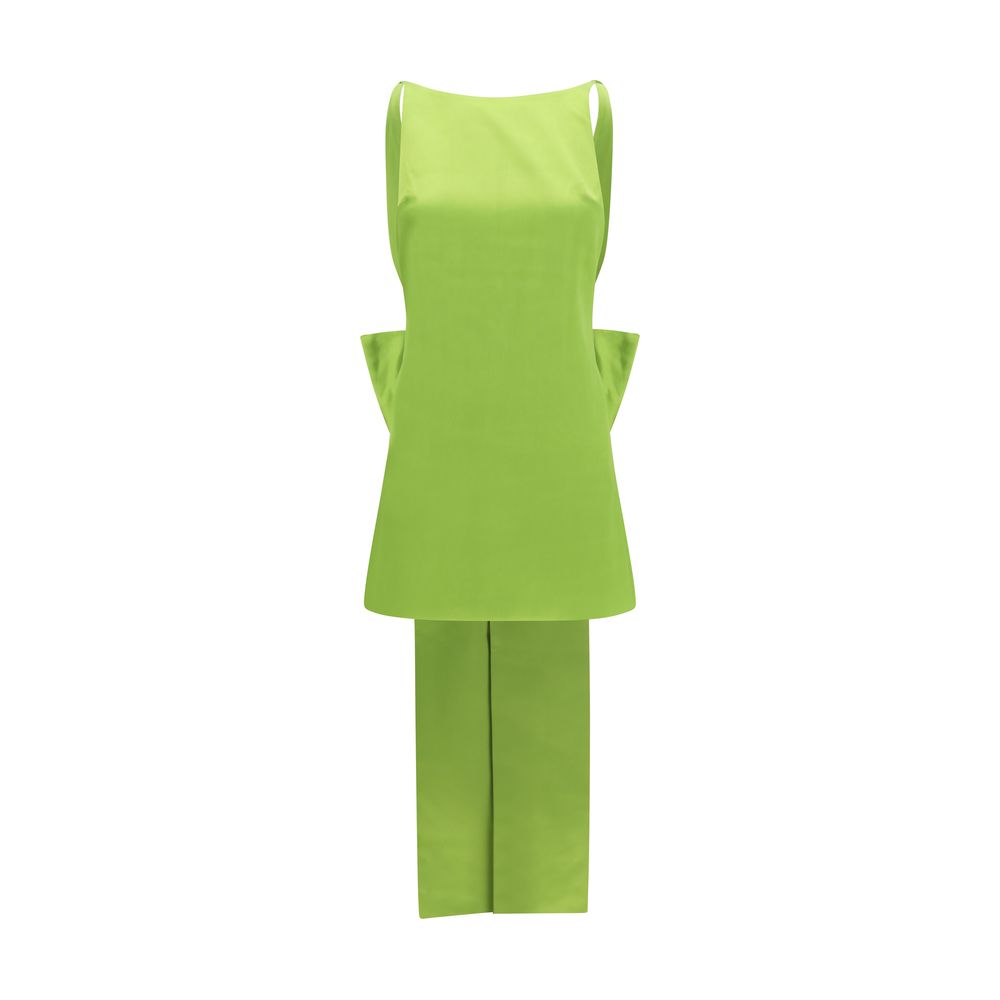 Bicolor Polyester Cocktail Dress