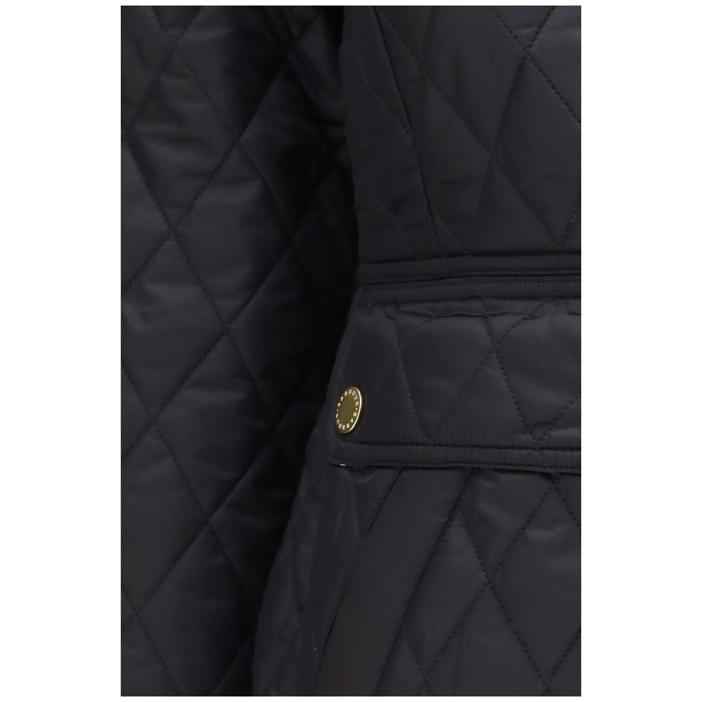 Black Polyamide Full-Length Jacket