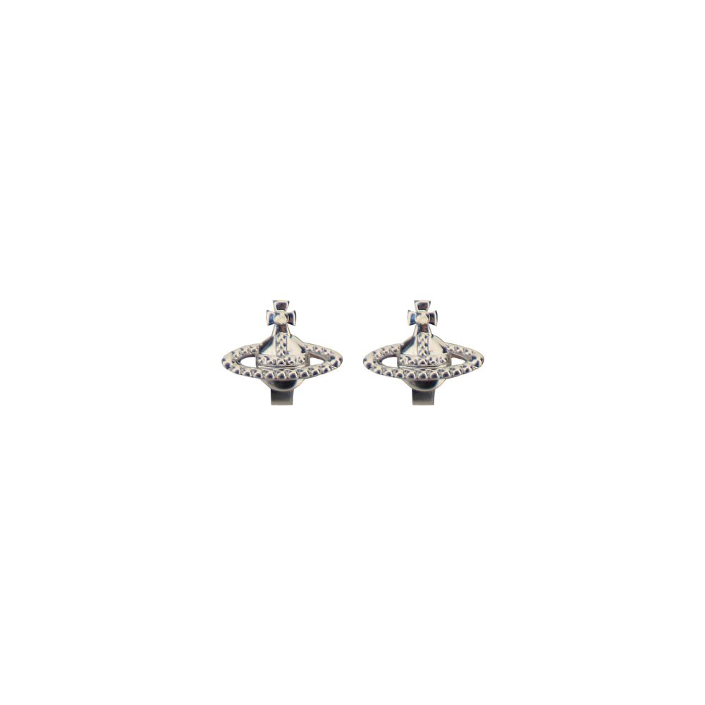 Gray Brass Earrings