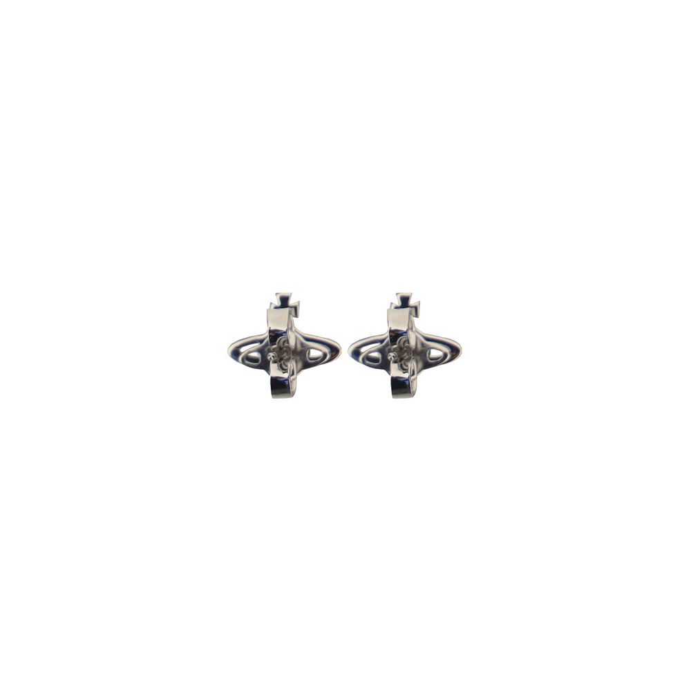 Gray Brass Earrings