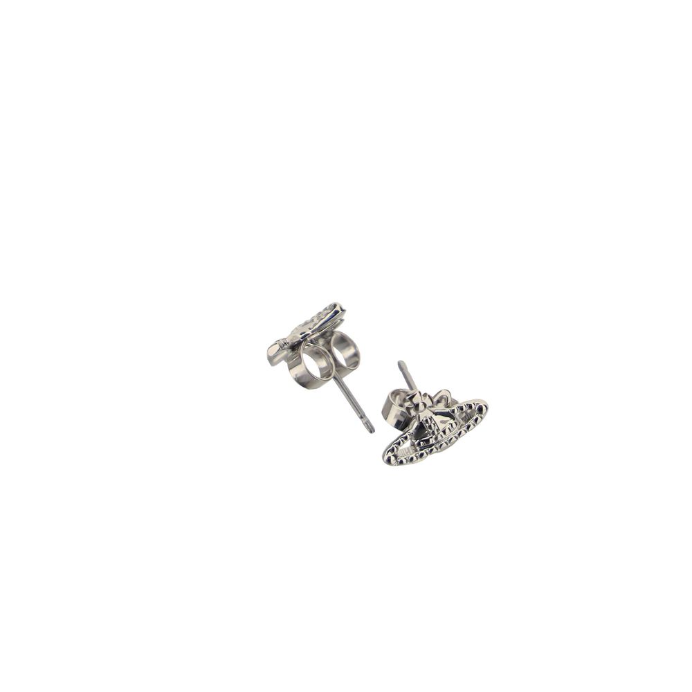 Gray Brass Earrings