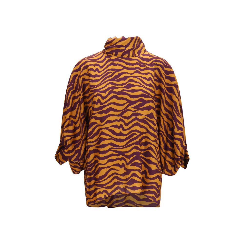 Orange Viscose Blouse