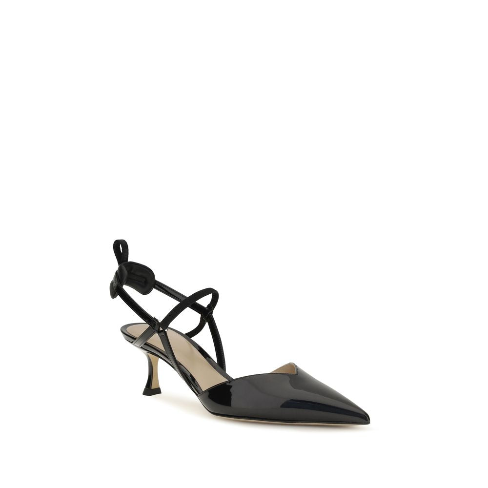 Black Calf Leather Bos Taurus Pumps